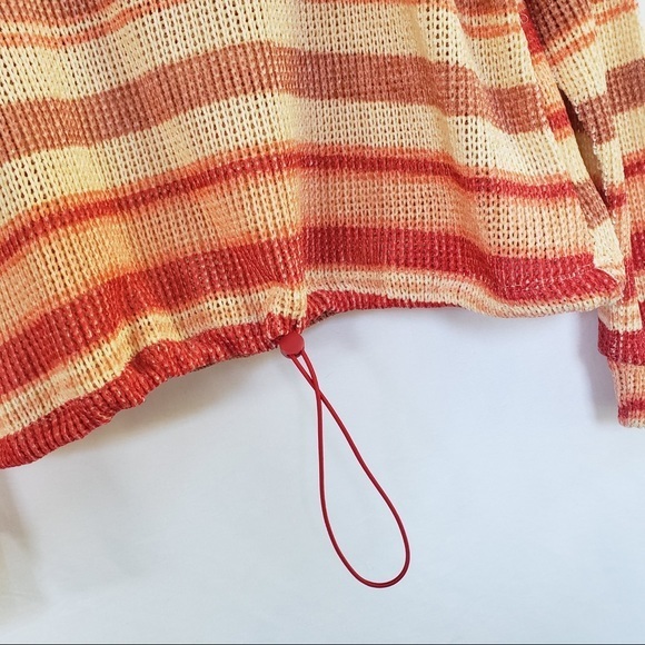 C+J‎ Collections knit sweater striped cinch waist Sweater size Small - Picture 4 of 8